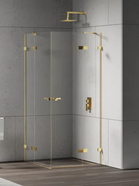 Dušo kabina „Eventa Gold Shine“, dvigubos durys