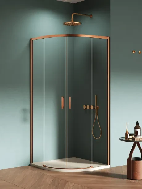 Prime Copper Brushed pusapvalė dušo kabina.