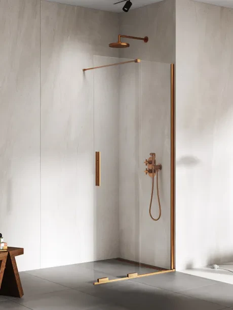 Dušo kabina Smart Copper Brushed, slankiojanti.
