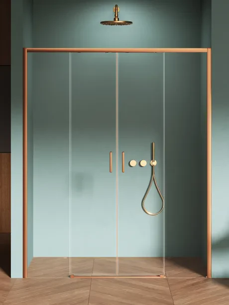 Prime Copper Brushed dvigubos stumdomos erkerio durys