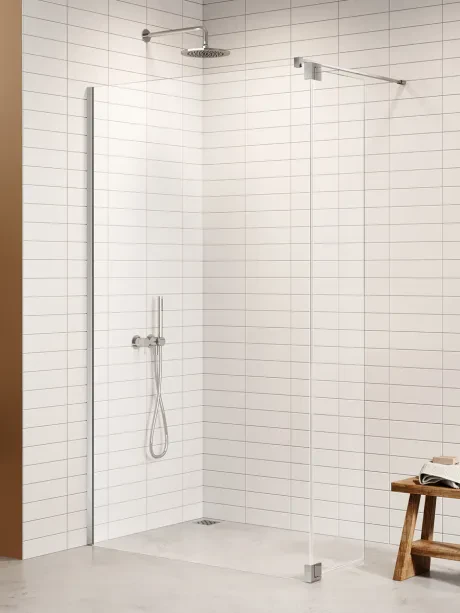 Nesta WALK-IN U Shower Enclosure + Additional Swing Door