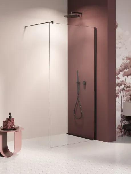 Nesta Black Walk-In Shower Enclosure