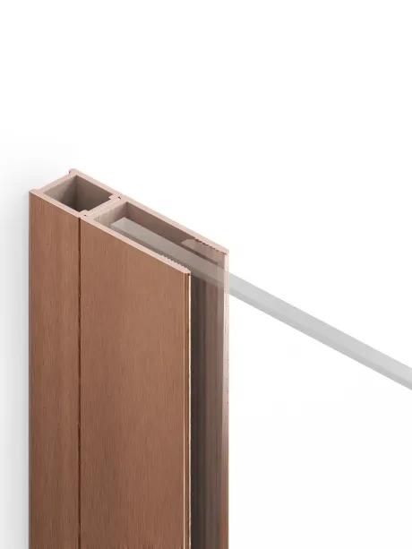 Nesta Copper Brushed kolekcijos varinių šlifuotų durų prailginimo profilis