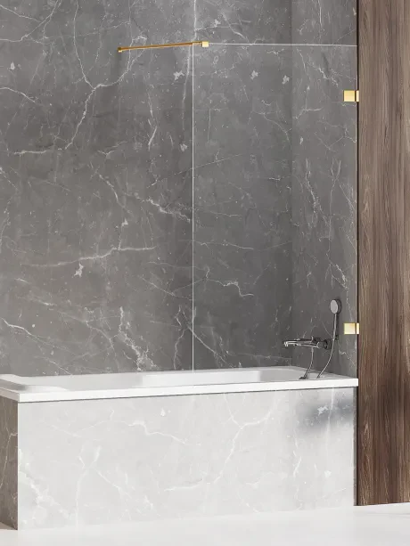 „Avexa Gold Shine“ vonios pertvara, vienos dalies, su statmenu atraminiu strypu