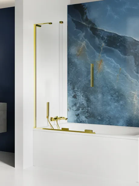Smart Light Gold 1D vonios ekranas - kampinis laikiklis