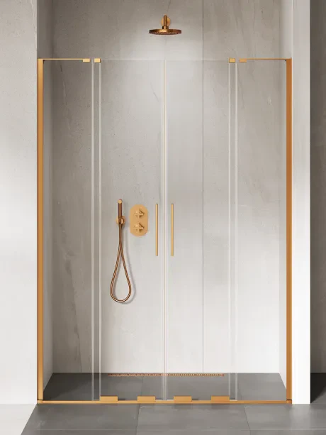 Dvigubų stumdomų durų įduba Smart Copper Brushed kampinis laikiklis
