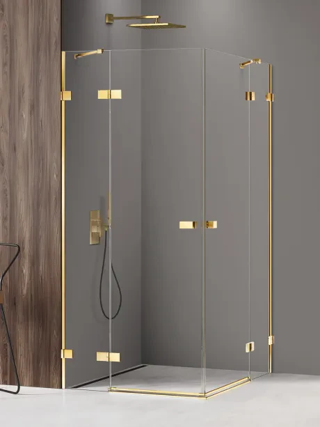 Avexa Gold Shine shower enclosure, double doors