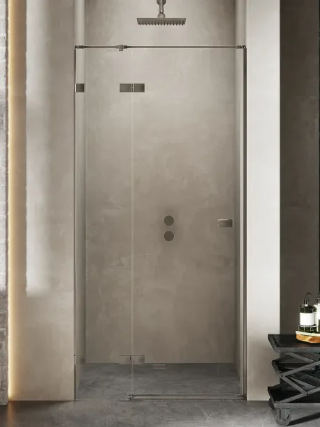 Avexa Gunmetal Brushed recessed door