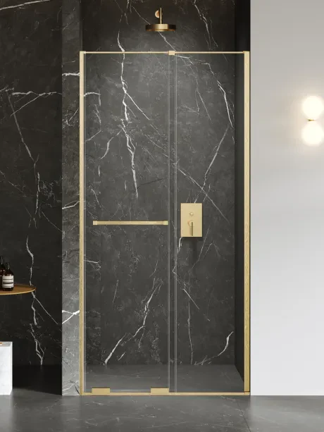 Smart Gold Brushed recessed door, sliding door, railing