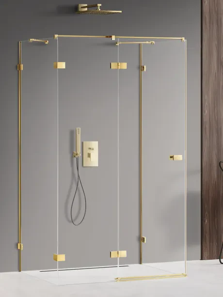„Avexa Gold Shine“ dušo kabina, montuojama prie sienos
