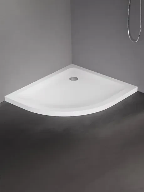 Mild asimetrinis akrilinis dušo padėklas 4,5 cm aukščio