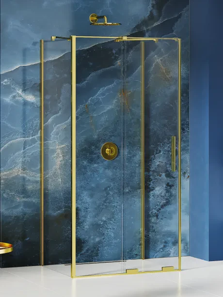 Dušo kabina Smart Light Gold, sieninė