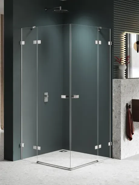 AVEXA NICKEL BRUSHED 2D shower cabin