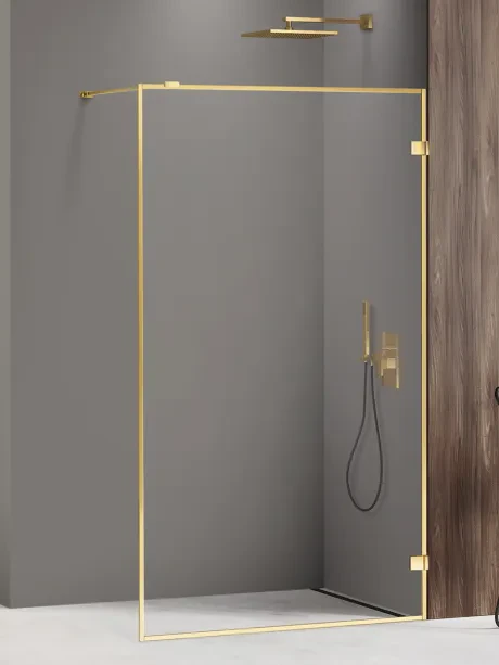 Avexa Gold Shine vientisa dušo kabina. Su aliuminio rėmu.