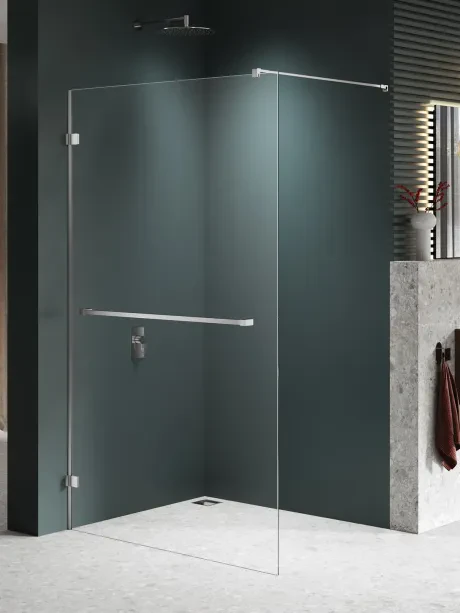 AVEXA AVEXA NICKEL BRUSHED dušo kabina RELING 8 mm storio stiklas