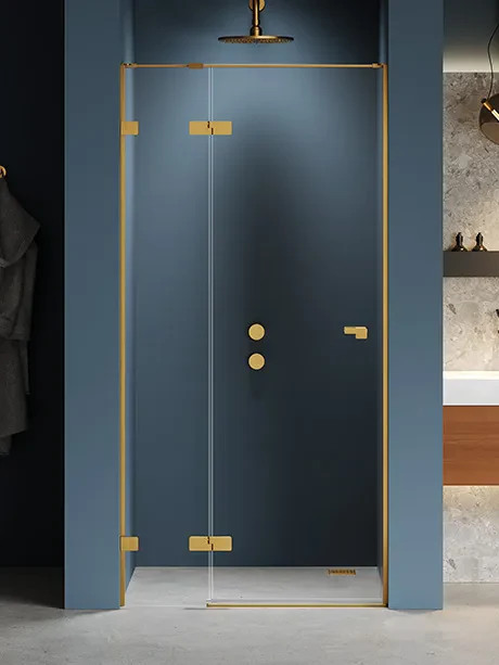 Eventa Gold Brushed recessed door, single door