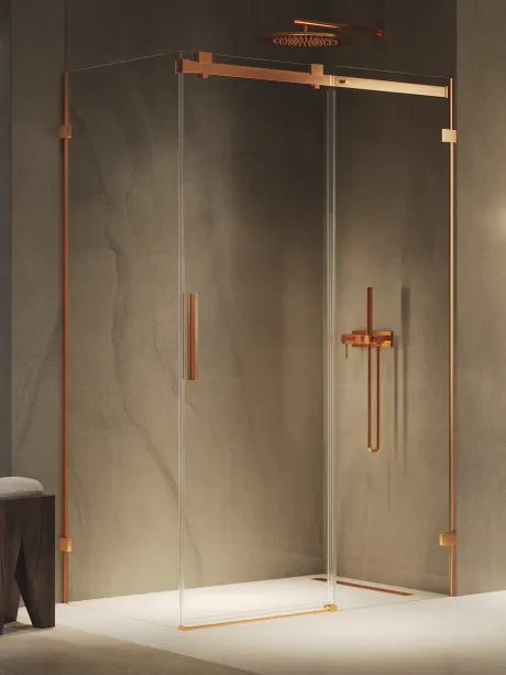 1D dušo kabina Softi X Copper Brushed
