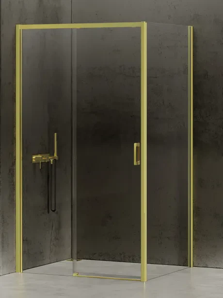 Prime Light Gold Shower Enclosure, single sliding door