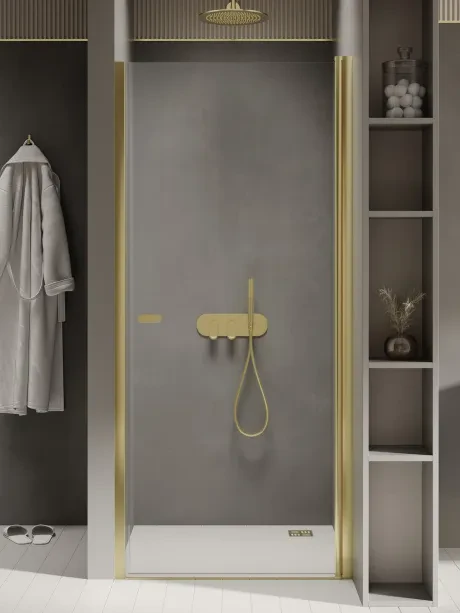 New Soleo Gold Shine recessed swing door, single
