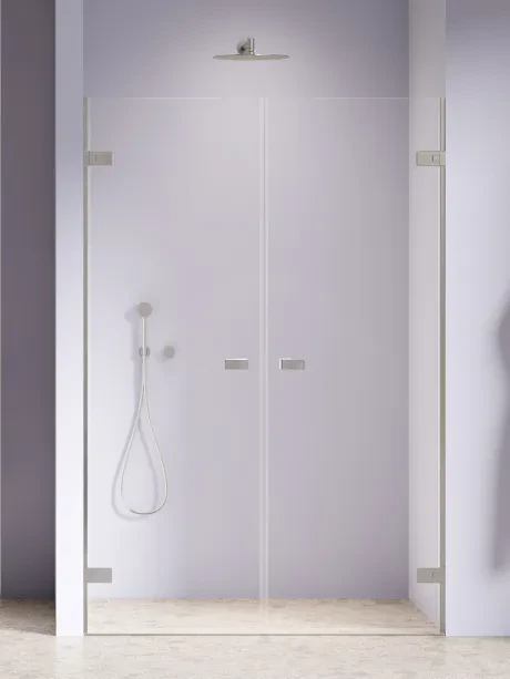 Oxia Nickel Brushed dvigubos varstomos erkerio durys