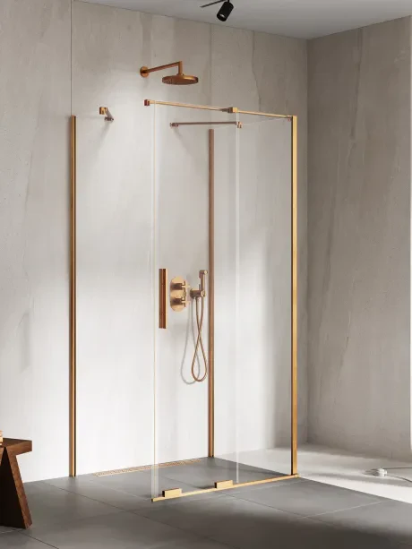 Dušo kabina Smart Copper Brushed, sieninė