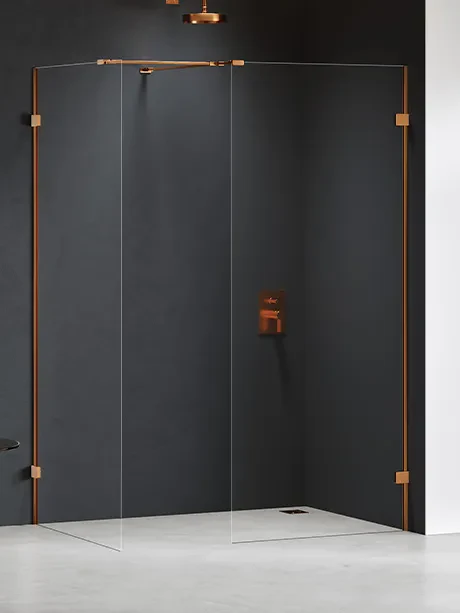 Dviejų dalių dušo kabina „Eventa Copper Brushed“