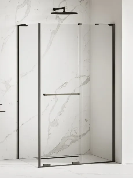 Smart Black 1D dušo kabina - RELING-HANDLE - kampinis laikiklis