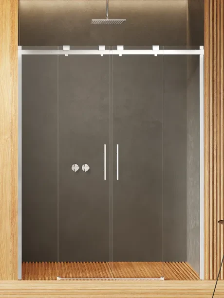 Softi built-in doors, double, “soft close” sliding