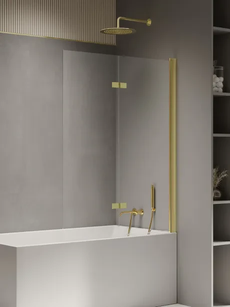 Vonios ekranas New Soleo Gold Shine, dviejų dalių