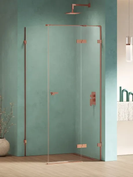 Eventa Copper Shine Shower Enclosure, Single Door