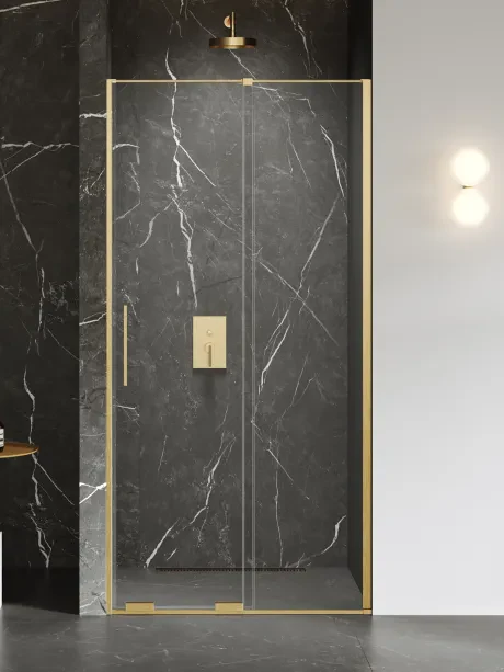 Smart Gold Brushed recessed door, single