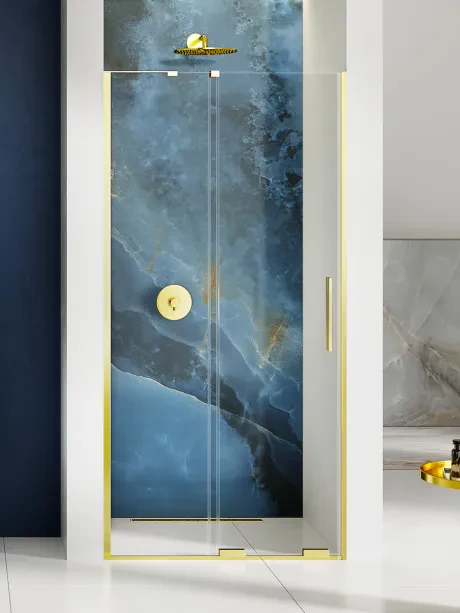 Viengubos slankiojančios durys Smart Light Gold kampinis laikiklis