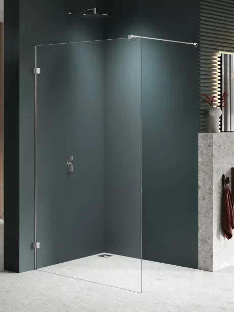 AVEXA NICKEL BRUSHED dušo kabina su 6 mm storio stiklu