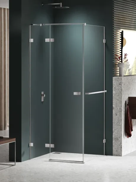 AVEXA NICKEL BRUSHED 1D RELING shower cabin
