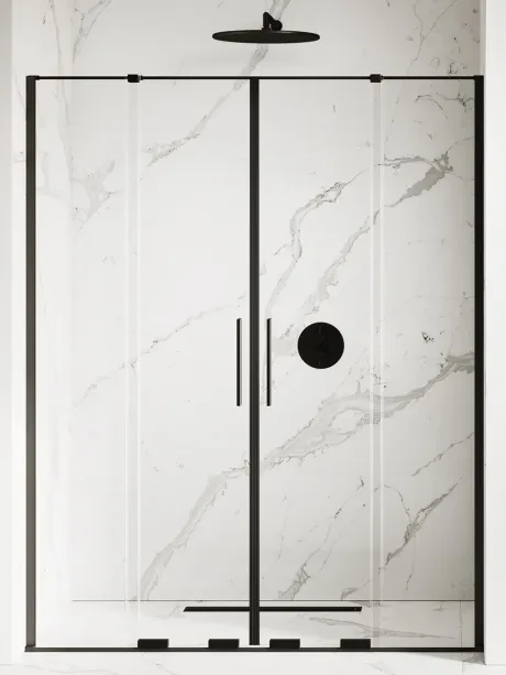 Smart Black recessed doors, sliding doors, double