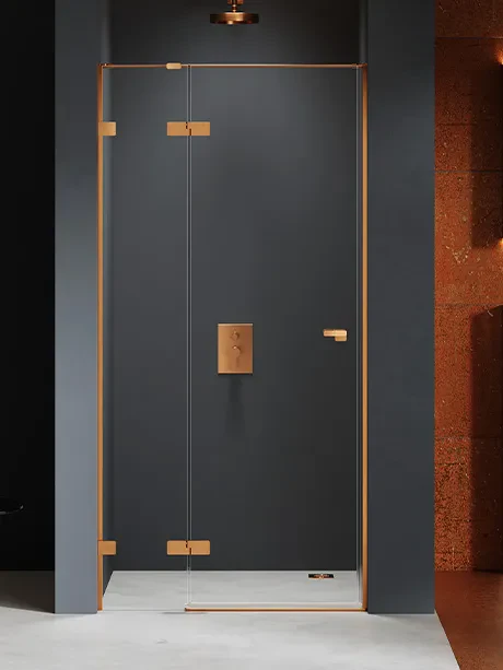 Eventa Copper Brushed recessed door, single door