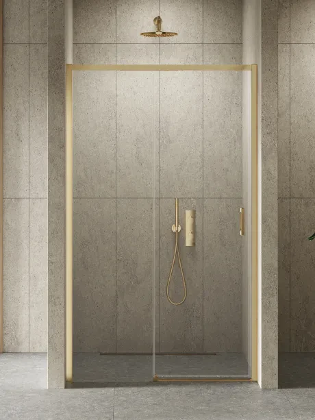 Įleidžiamas duris Prime Gold Brushed, viengubo stumdymo