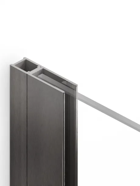 Prailginimo profilis erkerio durims iš Nesta Gunmetal Brushed kolekcijos