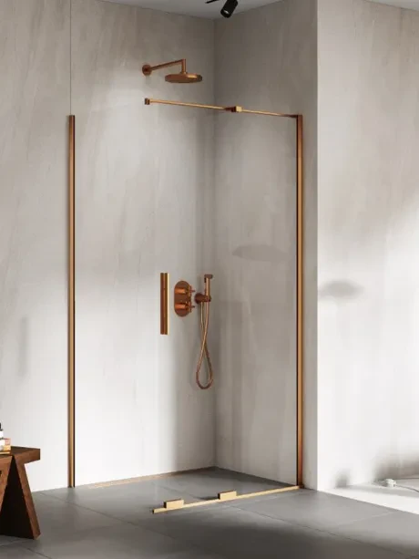 Smart Copper Brushed dušo kabina, stumdomos durys