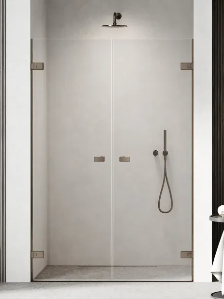 Oxia Gunmetal Brushed dvigubos varstomos erkerio durys