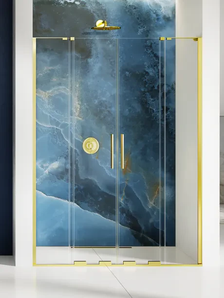 Smart Light Gold kampinis laikiklis dvigubos stumdomosios įleidžiamosios durys