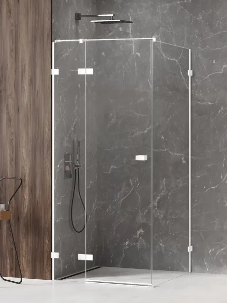 Avexa White Shower Enclosure, Single Door